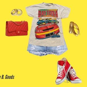 Pre- owned Authentic Vintage 1997 Daytona Speedweeks tee.